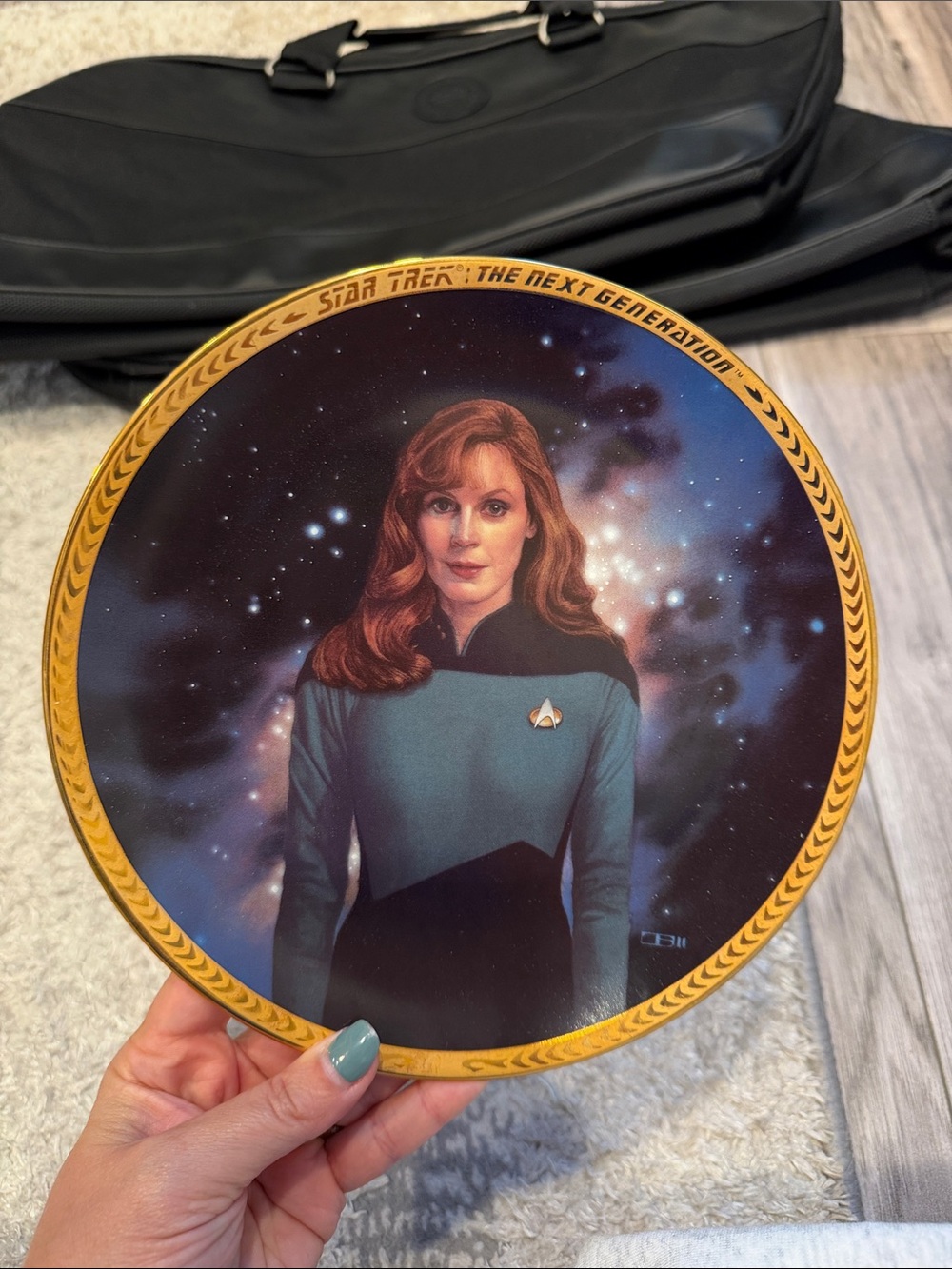 Vintage 1993 Star Trek:The Next Generation Dr. Beverly Crusher collectible Plate